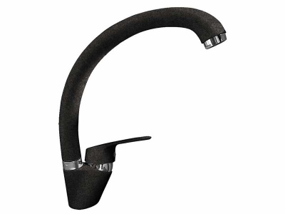 Изображение товара Смеситель д/гранитной мойки KM003 /Q4 (черный) высокий излив в Миди Лтд