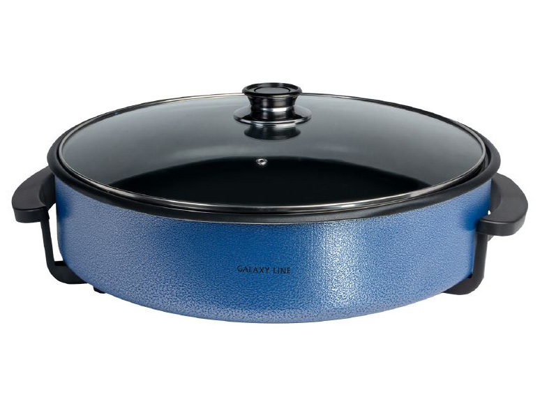 Электросковорода GALAXY LINE GL 2664 1700Вт объем 8л глубина 7см d40см антипригарное покрытие - фото в Миди Лтд Изображение товара Электросковорода GALAXY LINE GL 2664 1700Вт объем 8л глубина 7см d40см антипригарное покрытие в Миди Лтд