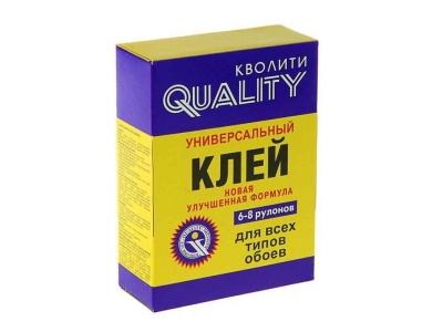 Изображение товара Клей обойный универсальный "Quality" 200гр в коробке (36шт/уп) в Миди Лтд