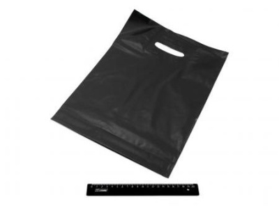 Пакет с вырубной ручкой Газета 39*49см 85мк черный (50шт/уп) - фото в Миди Лтд Изображение товара Пакет с вырубной ручкой Газета 39*49см 85мк черный (50шт/уп) в Миди Лтд