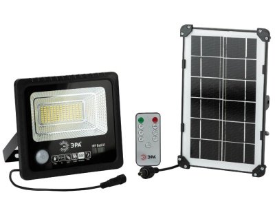 Прожектор светодиодный 50Bт на солн.бат. ЭРА ERAPRO-50 с датчиком движения 360Лм 5000К IP65 - фото в Миди Лтд Изображение товара Прожектор светодиодный 50Bт на солн.бат. ЭРА ERAPRO-50 с датчиком движения 360Лм 5000К IP65 в Миди Лтд