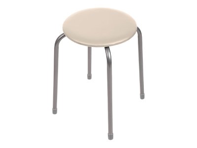 Табурет Ника эконом 2 NIKA 450х465мм слоновая кость - фото в Миди Лтд Изображение товара Табурет Ника эконом 2 NIKA 450х465мм слоновая кость в Миди Лтд