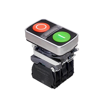 Изображение товара Кнопка двойная плоская 1NO+1NC 220B IP65 MTB4-BW83753 крас/зел подсв в Миди Лтд
