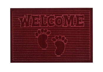 Изображение товара Коврик влаговпитывающий Велком красный (0,45*0,75м) в Миди Лтд