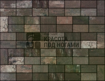 Изображение товара Плитка тротуарная «Кирпичик» монблан 50мм (1 ряд- 1,08м2, пал- 15 рядов/16,2м2) в Миди Лтд