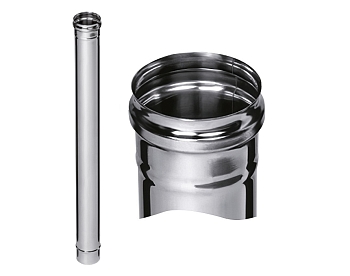 Изображение товара Дымоход 1,0м (430/0,5мм) d100 FERRUM (4шт/уп) в Миди Лтд