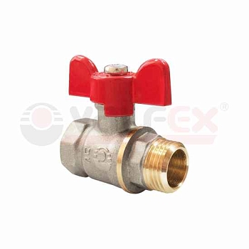 Изображение товара Кран шар. 3/4 г/ш бабочка DeltaPro Valfex латунь (20шт/уп) в Миди Лтд