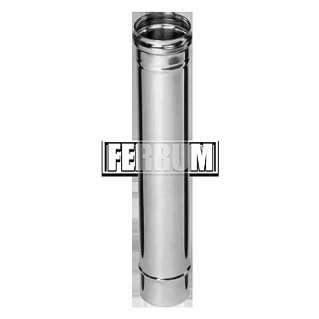 Изображение товара Дымоход 0,5м (430/0,5мм) d100 FERRUM (4шт/уп) в Миди Лтд