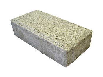 Изображение товара Плитка тротуарная «Кирпичик» жемчужная 50мм (1 ряд- 1,08м2, пал- 15 рядов/16,2м2) в Миди Лтд