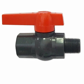Изображение товара Кран шаровой 1/2" г-ш ручка пластик  в Миди Лтд