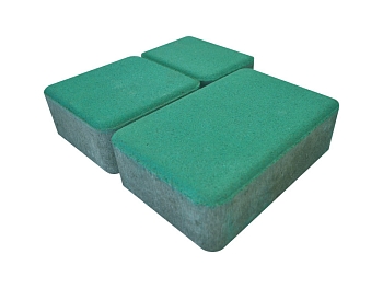 Изображение товара Плитка тротуарная «Старый город» зеленая 40мм (1 ряд- 1,09м2, пал- 15 рядов/16,3м2) в Миди Лтд