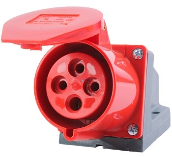 Изображение товара Розетка кабельная 3P+РЕ на поверхность 32А 380В 124 ИЭК в Миди Лтд