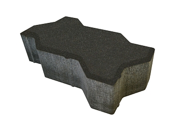 Изображение товара Плитка тротуарная «Волна» черная 60мм (1 ряд- 1м2, пал- 13 рядов/13м2) в Миди Лтд