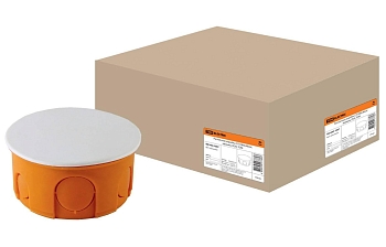 Изображение товара Коробка распаячная СП D80х40мм крышка IP20 TDM в Миди Лтд