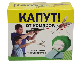 Изображение товара Комплект пластины от комаров КАПУТ ВХ + электрофумигатор (54шт/уп) в Миди Лтд