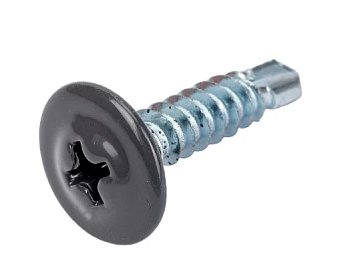 Изображение товара Саморез п/ш графит 4,2*19 RAL 7024 острая (1000шт/уп) в Миди Лтд