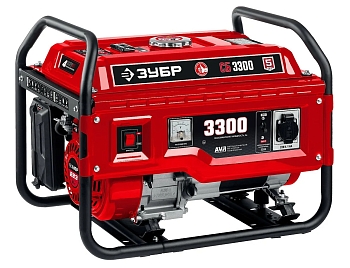 Изображение товара Генератор бензиновый ЗУБР 3300ВТ Х в Миди Лтд