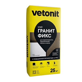 Изображение товара Клей плиточный Ветонит Гранит фикс 25кг (48шт/пал) в Миди Лтд