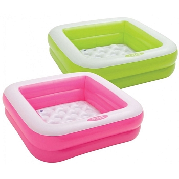 Изображение товара Бассейн надувной детский квадратныйINTEX 85*85*23см, бирюзовый 57100NP (6шт/кор) в Миди Лтд