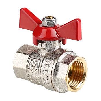 Изображение товара Кран шаровой 1/2" г/г бабочка VALTEC base в Миди Лтд