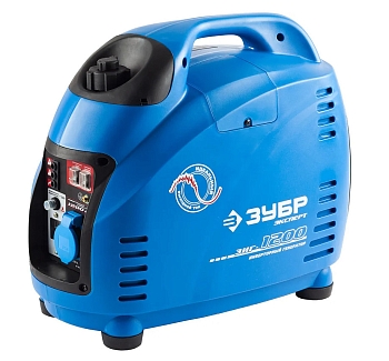 Изображение товара Генератор инверторный бензиновый ЗУБР 1200ВТ Х в Миди Лтд