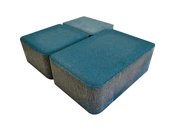 Изображение товара Плитка тротуарная «Старый город» голубая 60мм (1 ряд- 1,09м2, пал- 13 рядов/14,13м2) в Миди Лтд