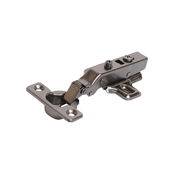 Изображение товара Петля полунакладная мебельная мини StahlBuro D26 с доводчиком, черная (2шт)   в Миди Лтд