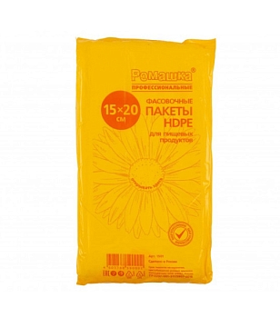 Изображение товара Пакет фасовочный 15*20см евро РОМАШКА желтый (10шт/уп)  в Миди Лтд