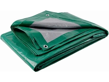 Тент универсальный GAVIAL 5x6м зеленый с люверсами плотность 120гр/м2 - фото в Миди Лтд Изображение товара Тент универсальный GAVIAL 5x6м зеленый с люверсами плотность 120гр/м2 в Миди Лтд