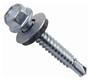 Изображение товара Саморез кровельный мет-мет, цинк 5,5*25 (4000шт/уп) в Миди Лтд