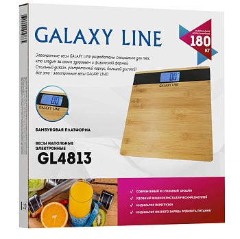 Изображение товара Весы напольные электронные GALAXY LINE GL 4813 максимальная нагрузка 180кг в Миди Лтд