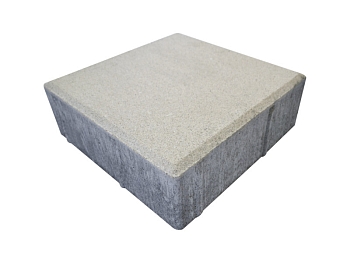 Изображение товара Плитка тротуарная «Квадрат» белая 200*200 60мм (1 ряд- 1,2м2, пал- 12 рядов/14,4м2) в Миди Лтд