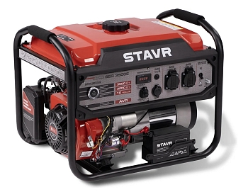 Изображение товара Генератор бензиновый STAVR SEG 3500Е 3500Вт электростартер+ручной Х в Миди Лтд