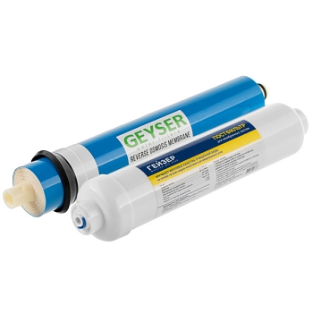 Изображение товара Комплект сменных картриджей Гейзер для фильтров обратного осмоса (комп.2шт)  в Миди Лтд