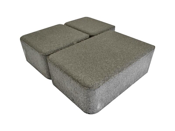 Изображение товара Плитка тротуарная «Старый город» серая 60мм (1 ряд- 1,09м2, пал- 13 рядов/14,13м2) в Миди Лтд