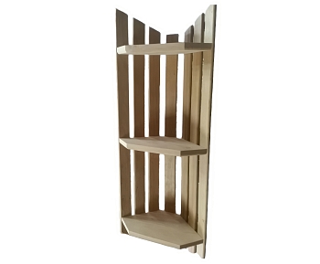 Изображение товара Полка угловая 3х-ярусная ПУ-3 в Миди Лтд