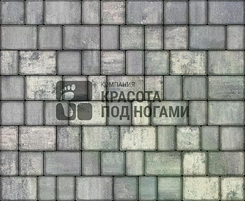Изображение товара Плитка тротуарная «Старый город» графитовая 50мм (1 ряд- 1,087м2, пал- 15 рядов/16,3м2) в Миди Лтд