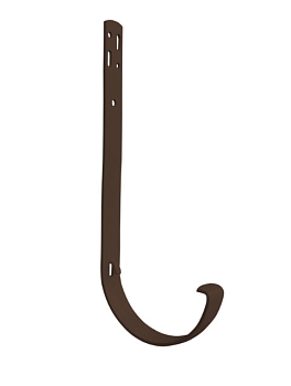 Изображение товара Кронштейн желоба металлический GRAND LINE Классика Полоса шоколад диаметр 120мм RAL 8017 в Миди Лтд