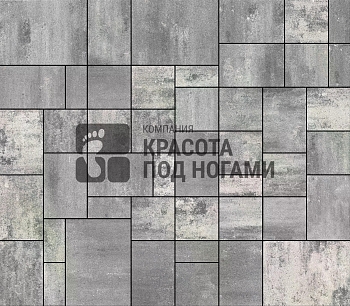 Изображение товара Плитка тротуарная «Мюнхен» графитовая 60мм (1 ряд- 1,08м2, пал- 13 рядов/14,04м2) в Миди Лтд