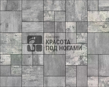Изображение товара Плитка тротуарная «Милан» графитовая 50мм (1 ряд- 1,05м2, пал- 15 рядов/15,75м2) в Миди Лтд