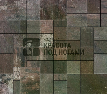 Изображение товара Плитка тротуарная «Мюнхен» монблан 60мм (1 ряд- 1,08м2, пал- 13 рядов/14,04м2) в Миди Лтд