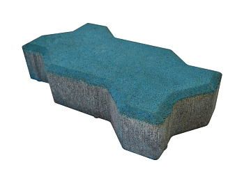 Изображение товара Плитка тротуарная «Волна» голубая 50мм (1 ряд- 1м2, пал- 15 рядов/15м2) в Миди Лтд