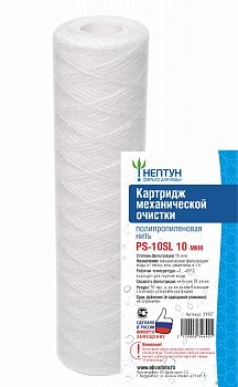 Изображение товара Картридж PS-10SL 10 мкм Нептун из полипропиленовой нити (60шт/уп)							 в Миди Лтд