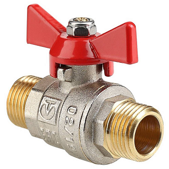 Изображение товара Кран шаровой 1" ш/ш бабочка VALTEC base-гост полнопроходной (6шт/уп) в Миди Лтд