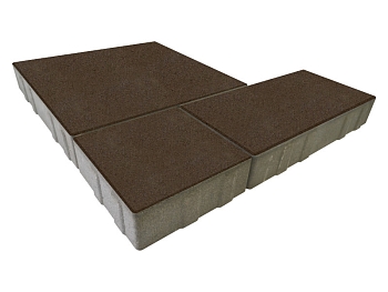 Изображение товара Плитка тротуарная «Милан» гавана 50мм (1 ряд- 1,05м2, пал- 15 рядов/15,75м2) в Миди Лтд