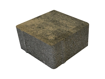 Изображение товара Плитка тротуарная «Квадрат» графитовая 100*100 50мм (1 ряд- 0,99м2, пал- 15 рядов/14,85м2) в Миди Лтд