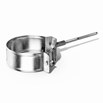 Изображение товара Держатель трубы D150 (саморез) (цинк ВС) в Миди Лтд