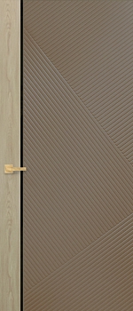 Изображение товара Полотно дверное ПГ эмаль Дуо фреза капучино 800 Образец в Миди Лтд