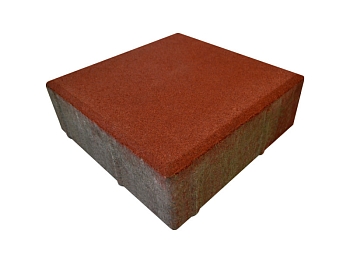 Изображение товара Плитка тротуарная «Квадрат» красная 200*200 60мм (1 ряд- 1,2м2, пал- 12 рядов/14,4м2) в Миди Лтд