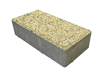 Изображение товара Плитка тротуарная «Кирпичик» франкфурт 50мм (1 ряд- 1,08м2, пал- 15 рядов/16,2м2) в Миди Лтд